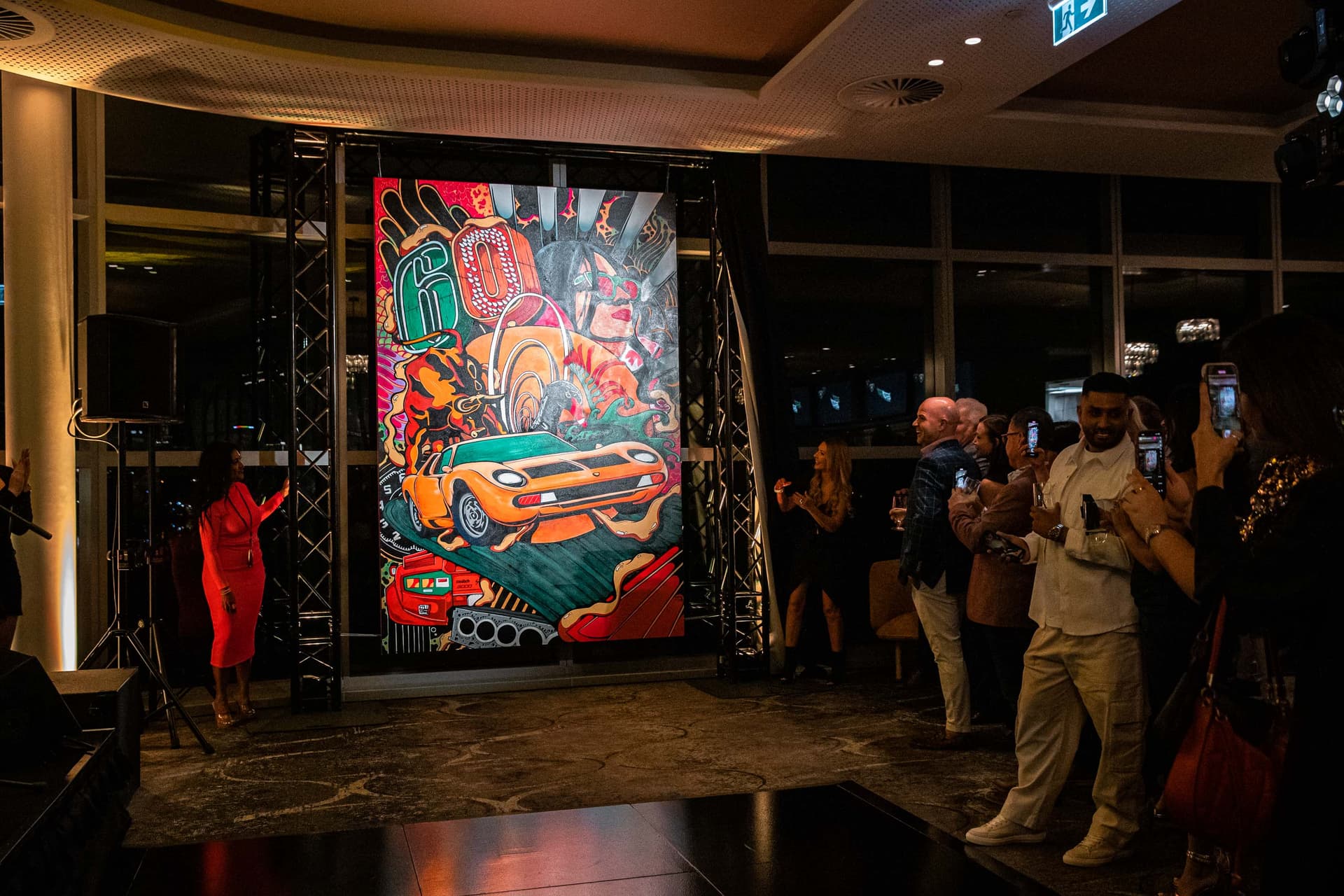 Iconic Tribute to Lamborghini's 60th Anniversary at Optus Stadium