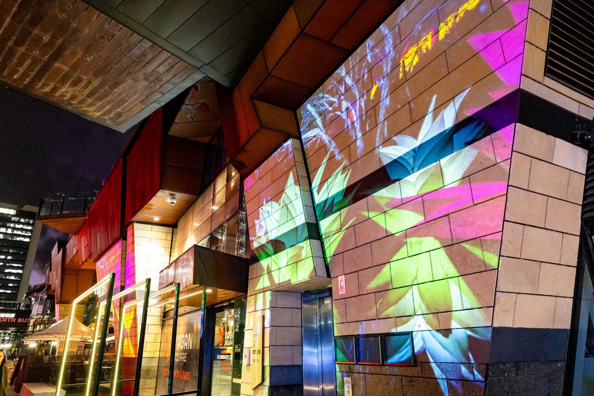 Transforming Urban Spaces: PAV's Enchanting Projection Installation at Yagan Square
